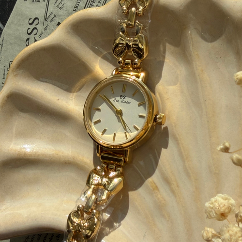 Gold Bow Watch