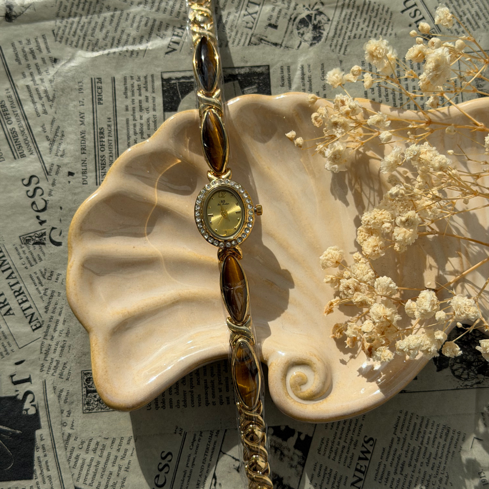 Gold Honey Halo Watch