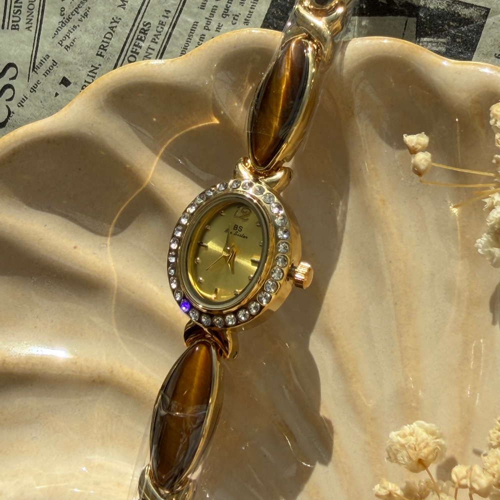 Gold Honey Halo Watch