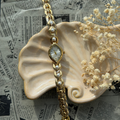 Gold Marquise Pearl Watch