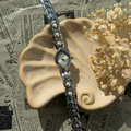 Silver Marquise Pearl Watch
