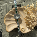 Silver Emerald Crystal Watch