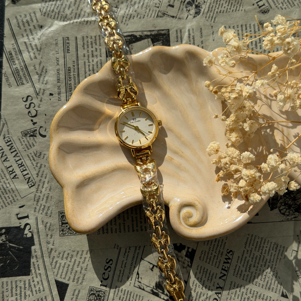 Gold Bow Watch